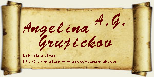 Angelina Grujičkov vizit kartica